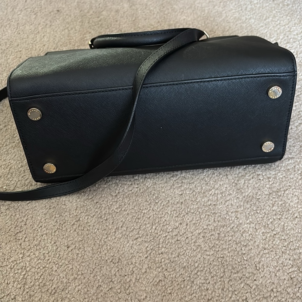 Michael Kors Black and Gold Satchel Bag - Picture 10 of 14